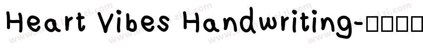 Heart Vibes Handwriting字体转换